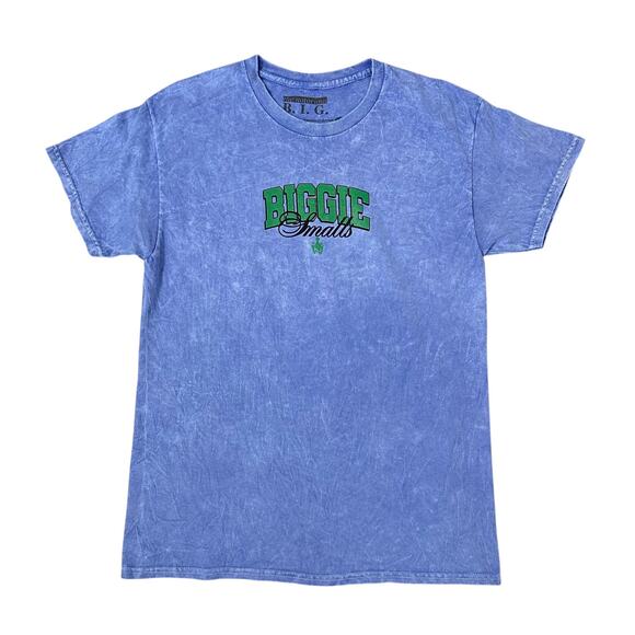 The Notorious BIG Biggie Graphic Tee in Blue Washed - Picture 1 of 4